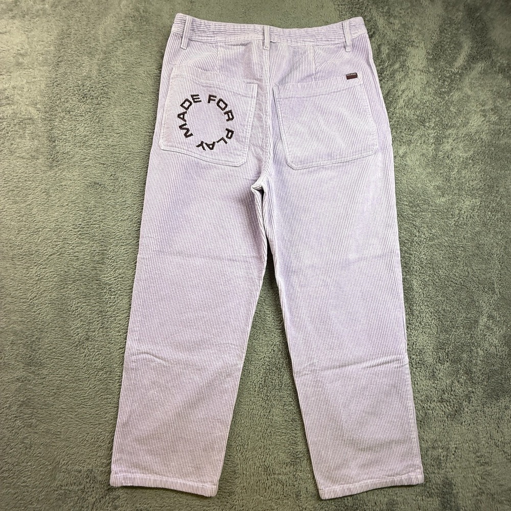 Paterson MADE FOR PLAY Corduroy Jeans Relaxed 32x27 Womens Lilac Purple 100% Cot
